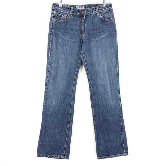 Vintage Y2K K Jeans By Kookai Bootcut Jeans Medium Wash Womens Size 40 US M 10 - Picture 1 of 7